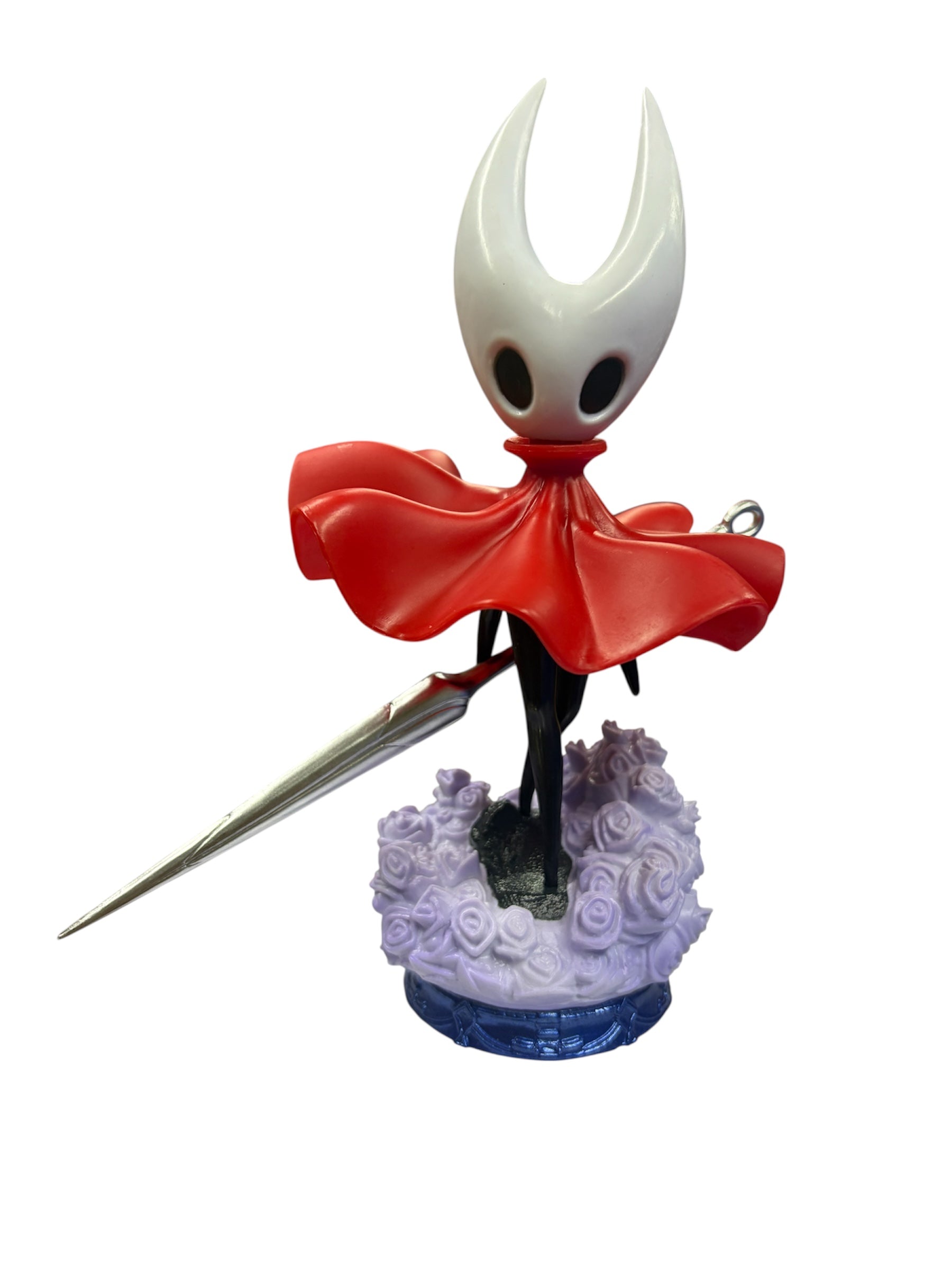 Fugura hornet, hollow knight ,figura de acción,base morada, juguete para regalo