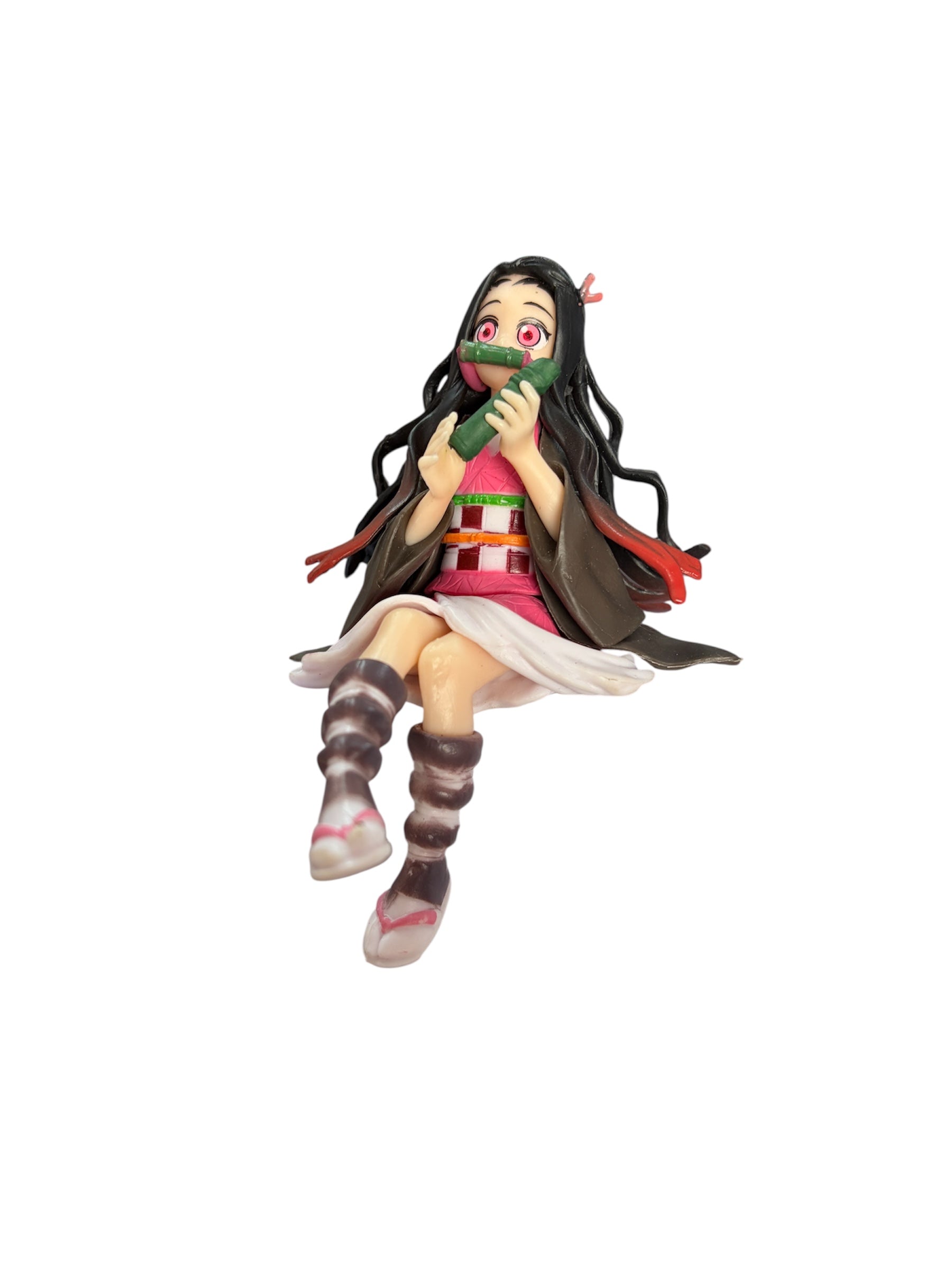 Figuras de acción de Demon Slayer de Anime, Tanjirou Tomioka GiyuuZenitsu Kochou Nezuko, figura de Anime para coleccionar muñecos de juguete para niños-1