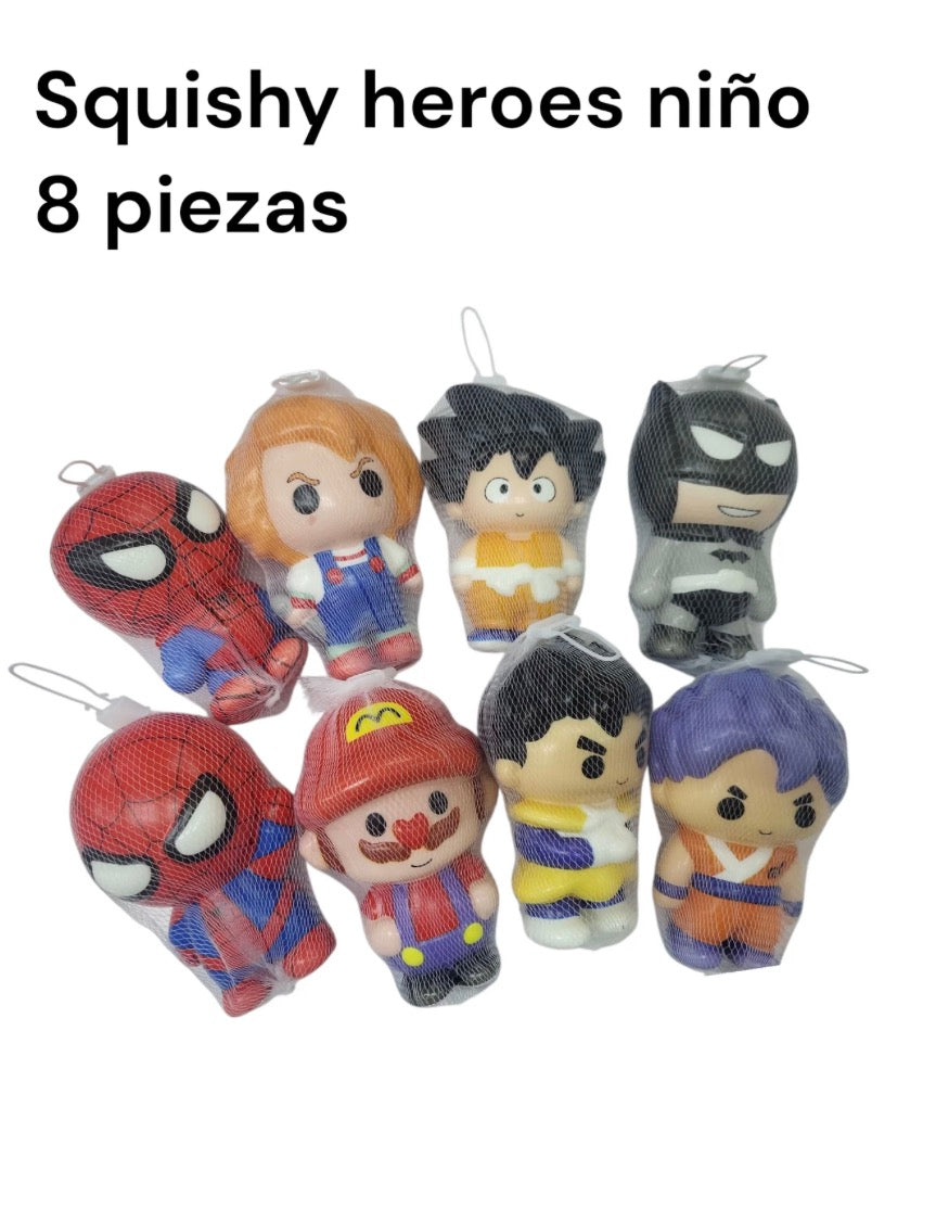 Squishy héroes 8 piezas TV-3519a-18-1