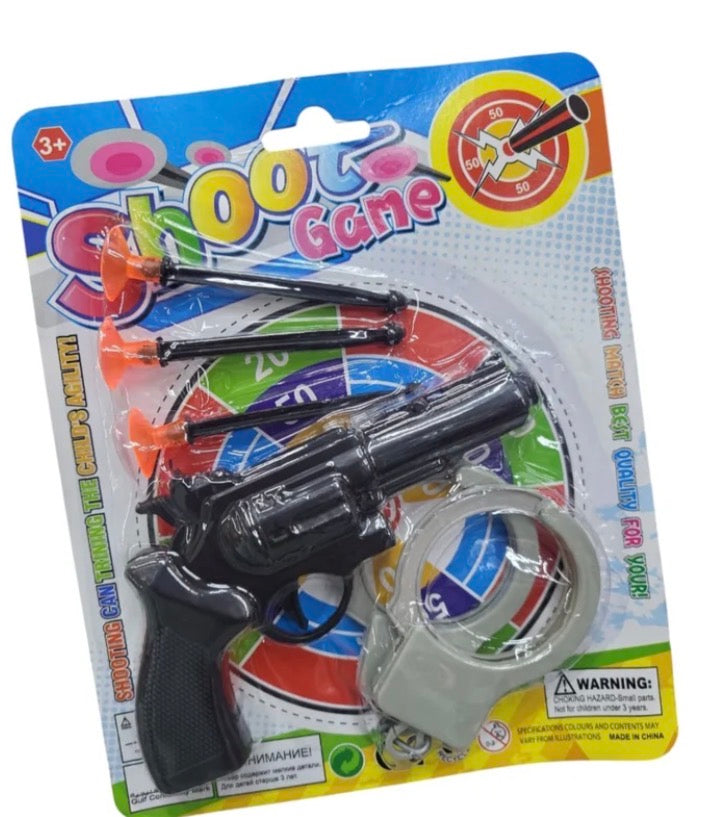 Blister pistola con esposas TG32531-1