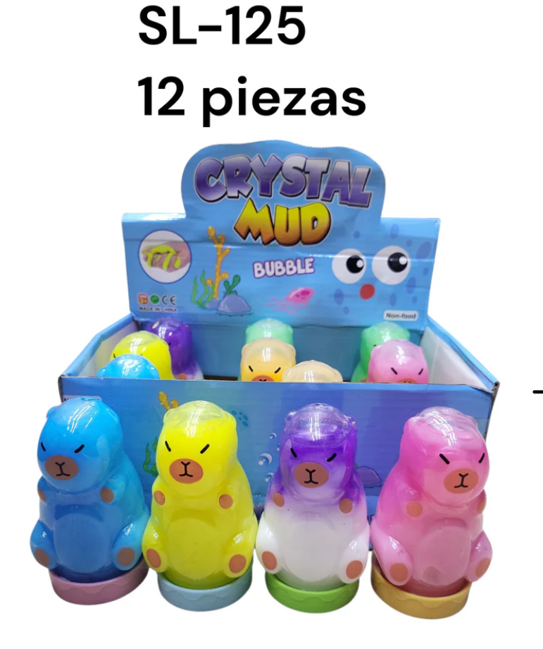 slime capibara mediano 12pz SL125-1