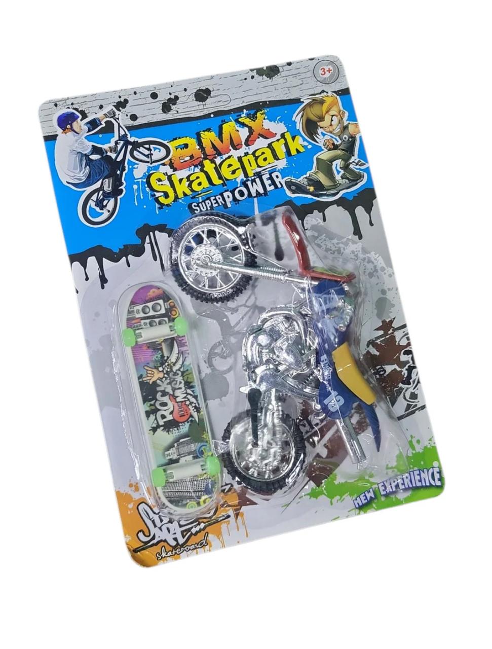 moto cromada con patineta tg-3547-5